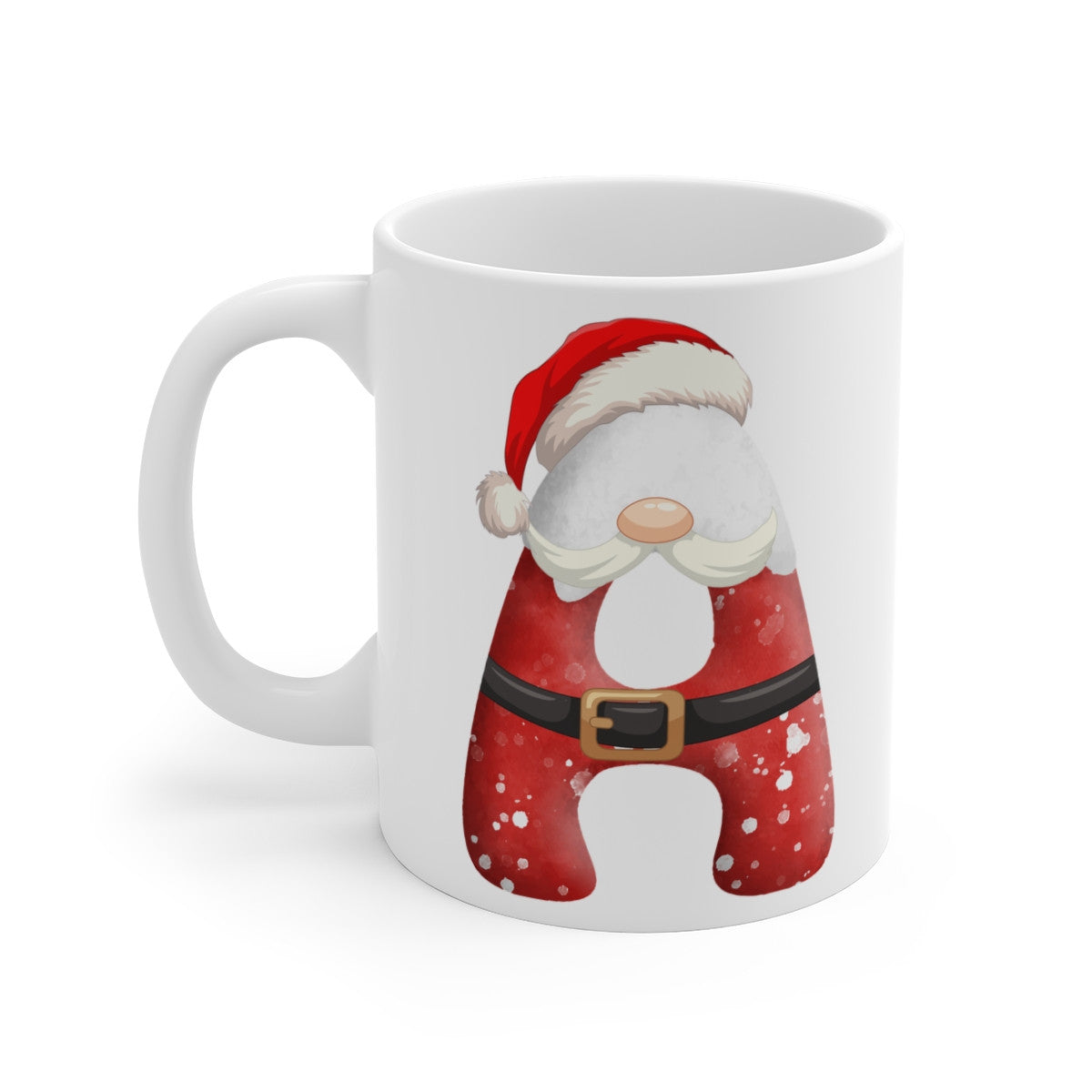 Mug de Noël avec Initiale A pour enfant et adulte