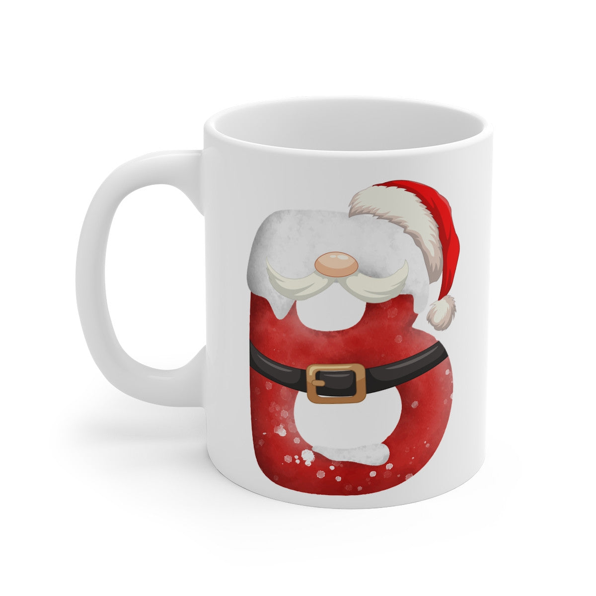 Mug de Noël avec Initiale "B" pour enfant et adulte