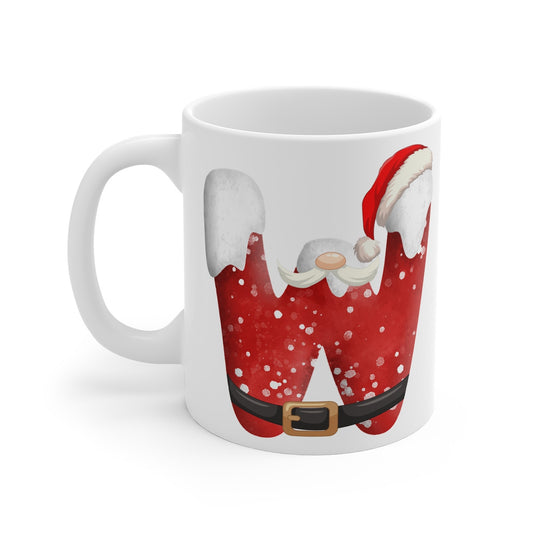 Mug de Noël avec Initiale "W" pour enfant et adulte