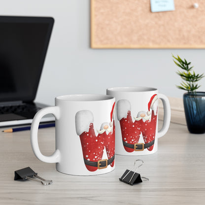 Mug de Noël avec Initiale "W" pour enfant et adulte