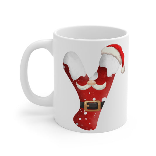 Mug de Noël avec Initiale "Y"  pour enfant et adulte