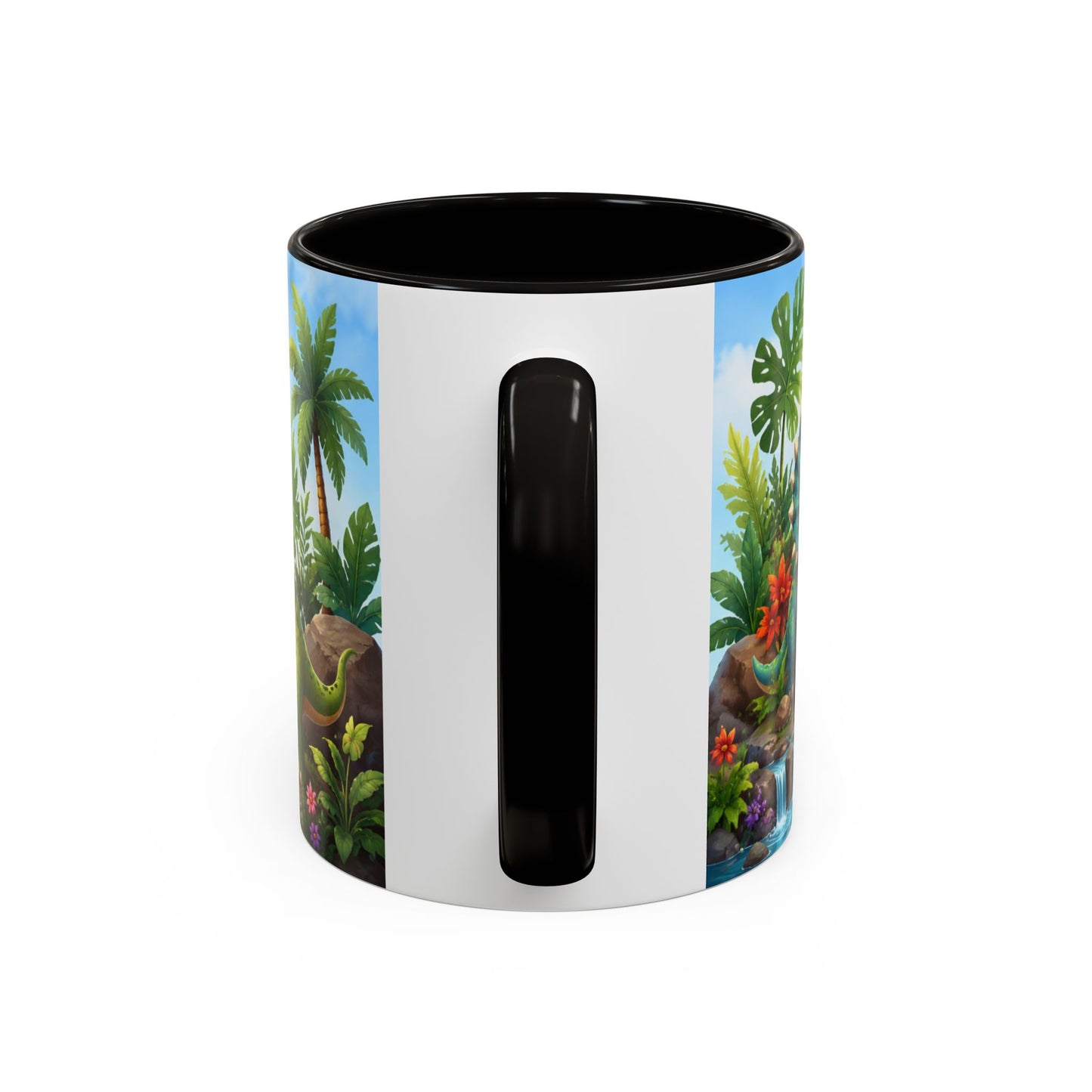 Tasse Dinosaures Mignons – Mug Dinosaure Kawaii Jungle Tropicale – Cadeau Enfant Garçon Fille 325ml
