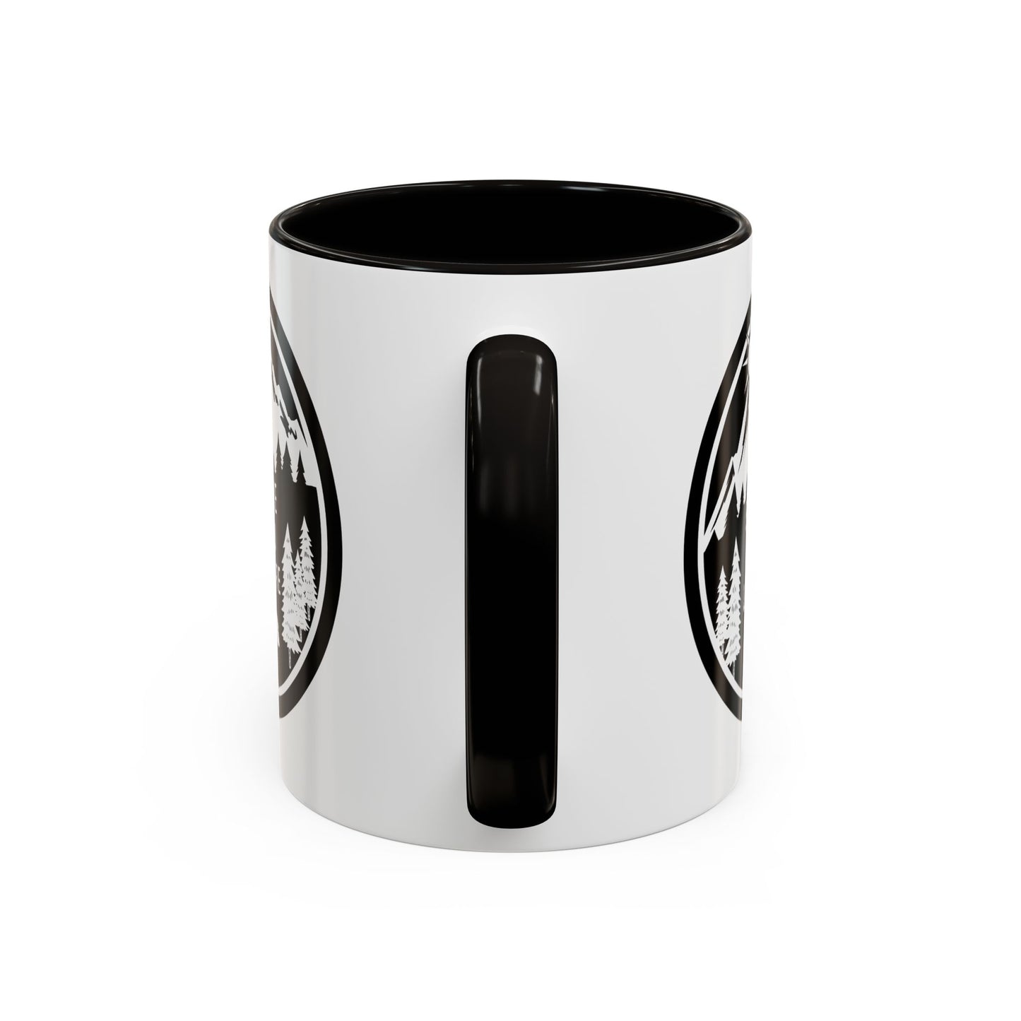 Mug Nature Homme et Femme – Tasse Chien Montagne Forêt Randonnée – Cadeau Amoureux des Animaux et Grands Espaces – Idée Cadeau Camping Aventure Plein Air – 325 ml Noir Bleu Rouge