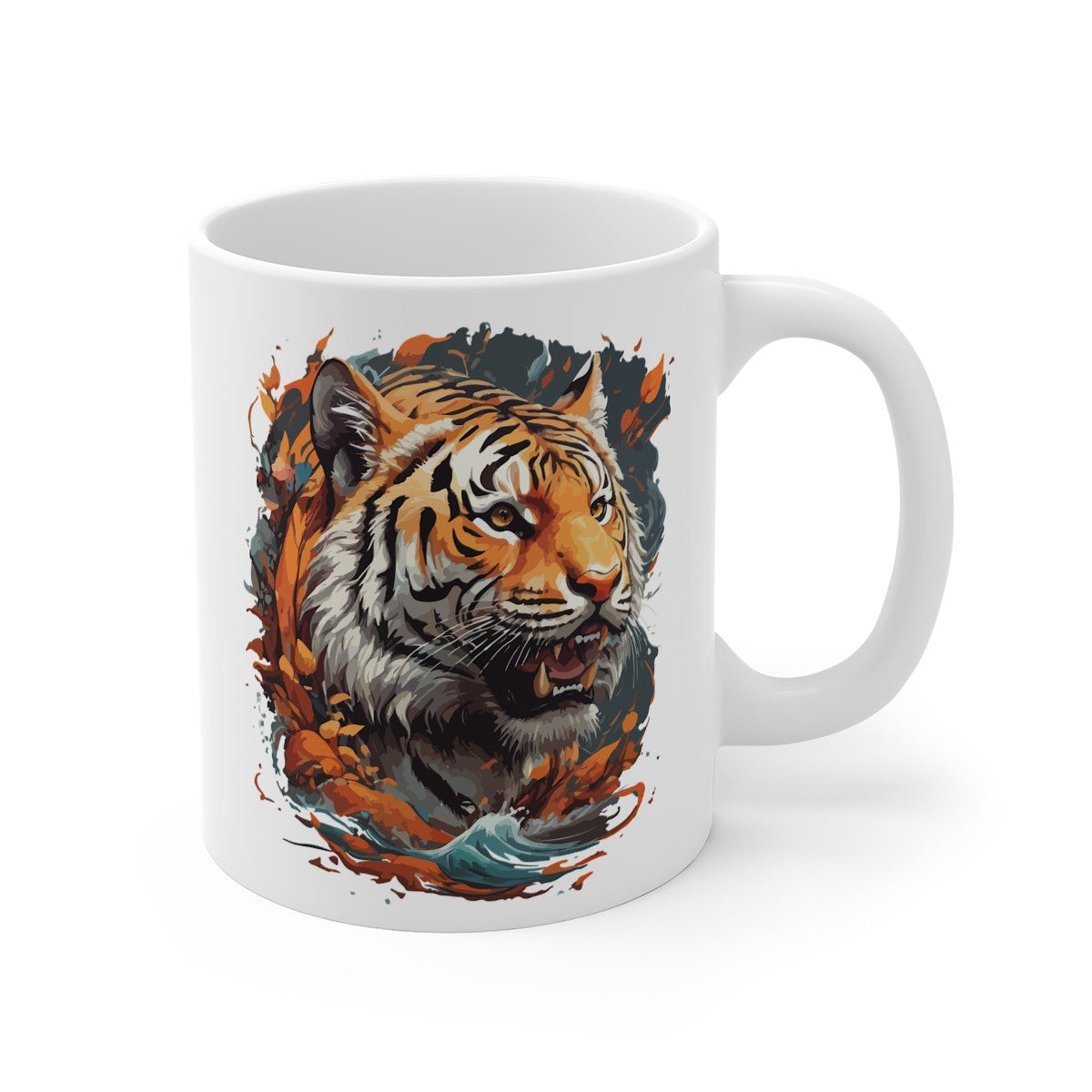 Mug Tigre Majestueux – Tasse Céramique 325ml avec Design Animal Sauvage – Cadeau Nature et Esprit Indomptable