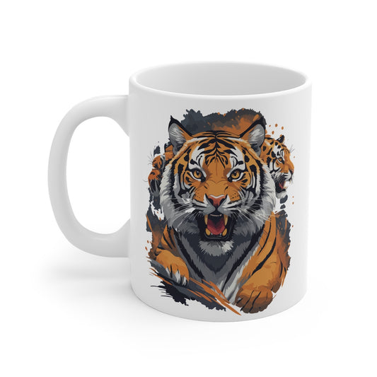 Mug Tigre Majestueux –  Design Animal Sauvage – Cadeau Nature et Esprit Indomptable