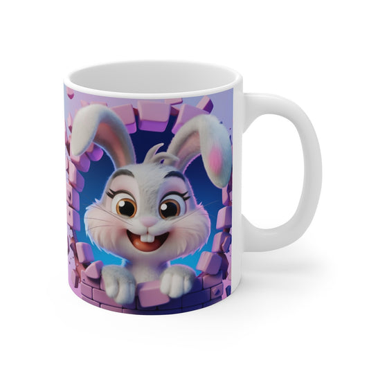Mug Lapin Amusant - Cadeau Original Animaux Enfant & Adulte
