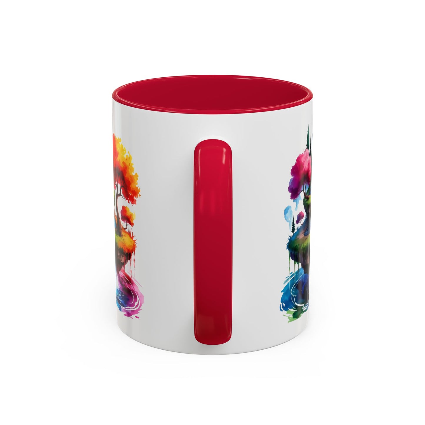 Mug Paysage Féerique Cascade Multicolore – Tasse Nature Imaginaire et Relaxante – Cadeau Original 325ml