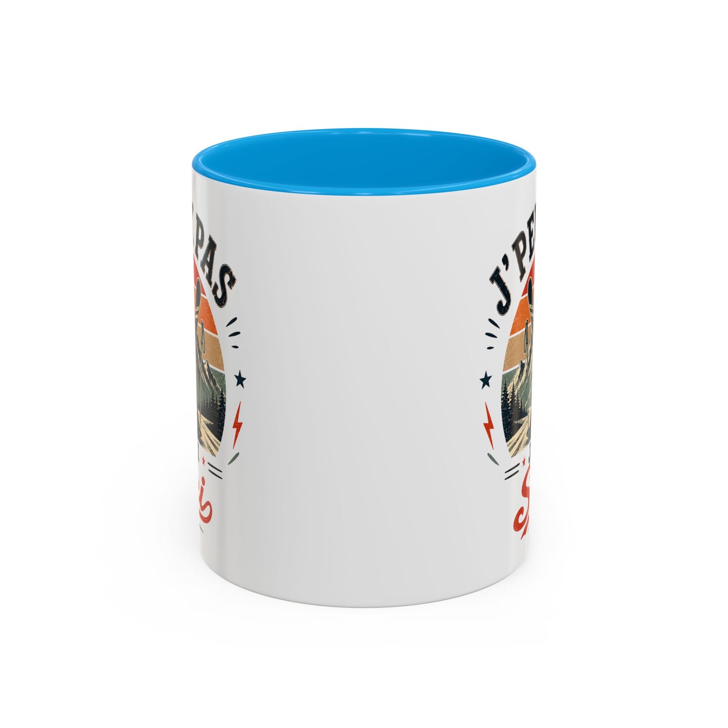 Tasse J’Peux Pas J’Ai Ski – Mug Ski Vintage Humoristique – Cadeau Skieur Homme Femme 325ml