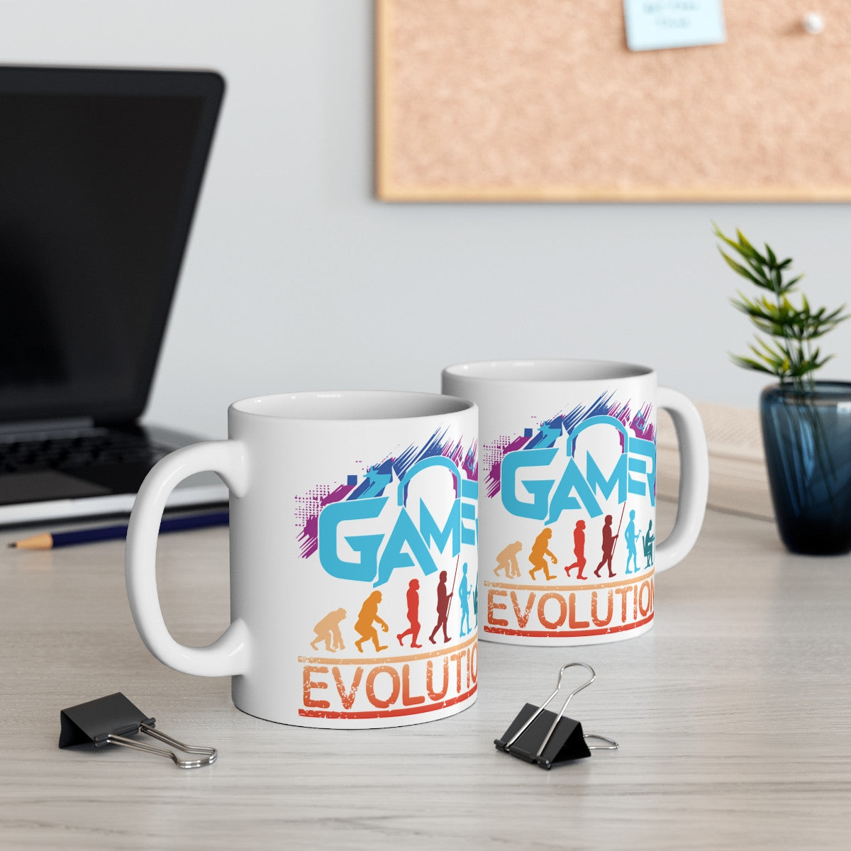 Mug Gamer Evolution - Cadeau Geek Original Jeux Vidéo Enfant & Adulte