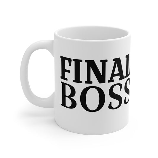 Mug "FINAL BOSS" - Cadeau Geek et Drôle pour Gamer ou Leader