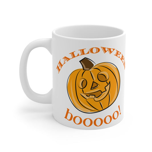 Mug Halloween "Booooo!" - Cadeau Drôle Citrouille Festive