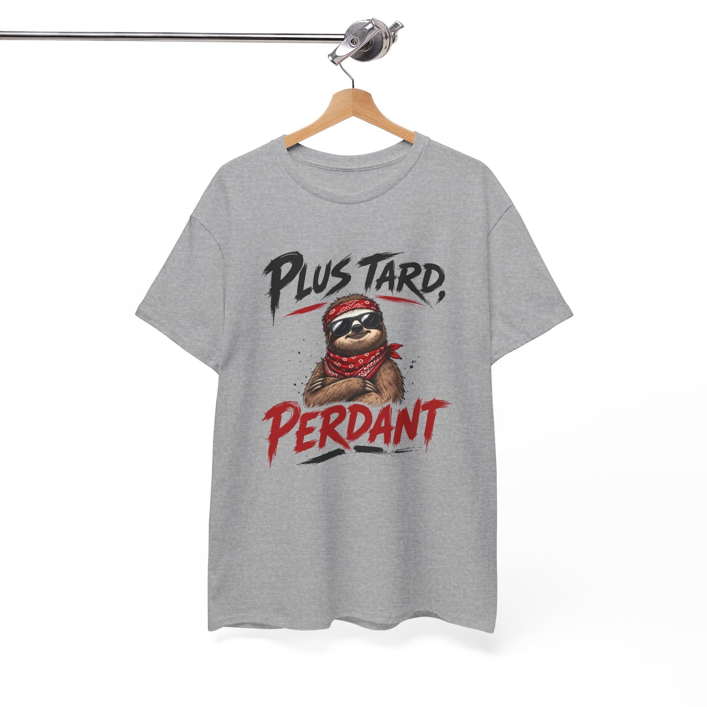 Tee-Shirt Homme Femme Plus Tard, Perdant – Paresseux Cool Humoristique – Cadeau Humour Adulte