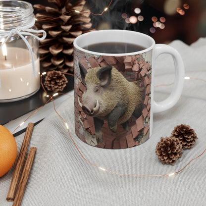 Mug Sanglier Sauvage - Cadeau Original et Puissant pour Amateurs de Nature