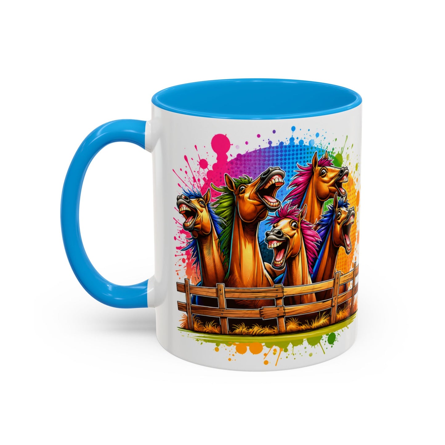 Tasse Chevaux Rigolos – Mug Humour Équitation Coloré – Cadeau Cavalier Homme Femme 325ml