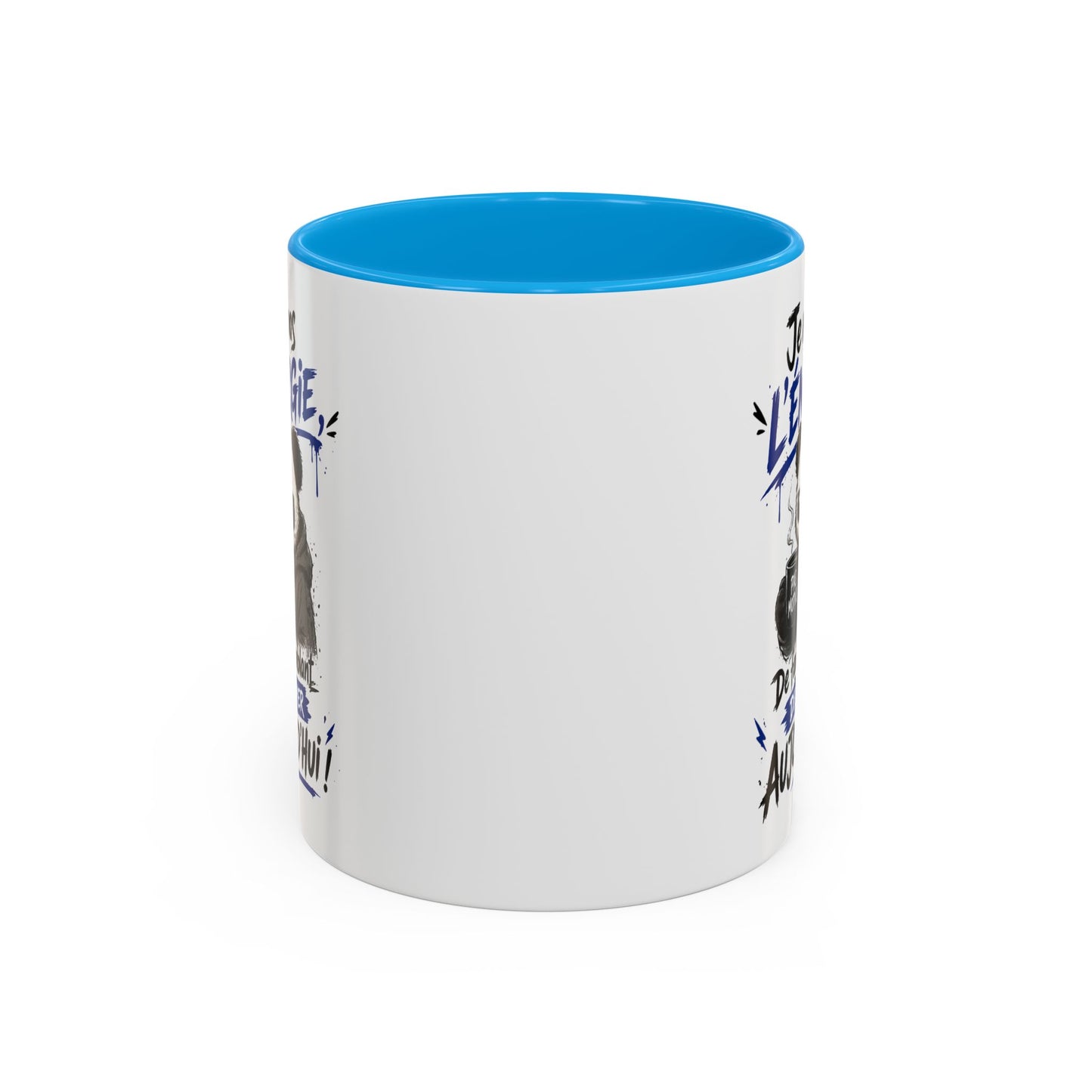 Mug Panda Fatigué Humoristique – Je n’ai pas l’énergie de faire semblant aujourd’hui – Tasse Café Drôle Motivation 325ml