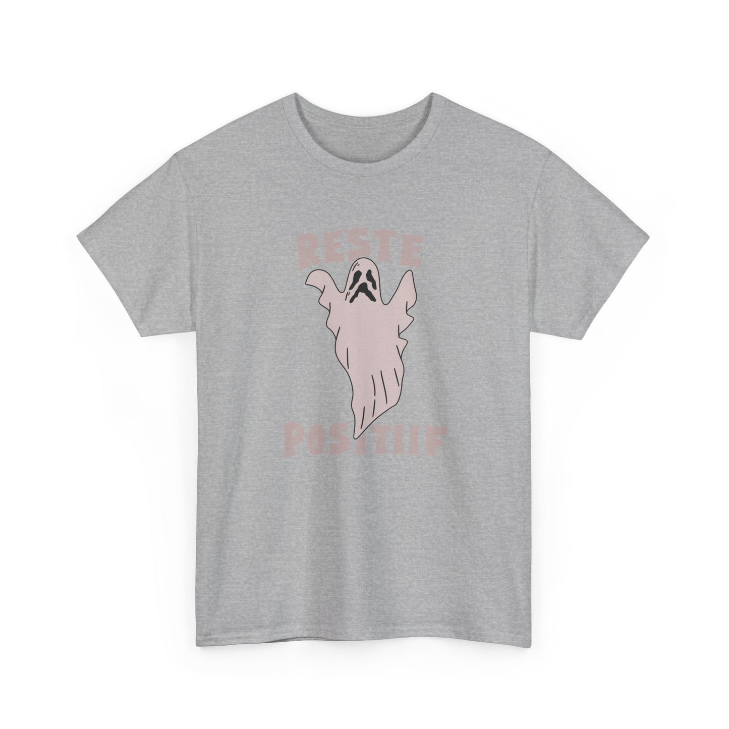 T-Shirt Halloween Homme et Femme – Fantôme Humour Positif – Cadeau Original Amoureux Halloween