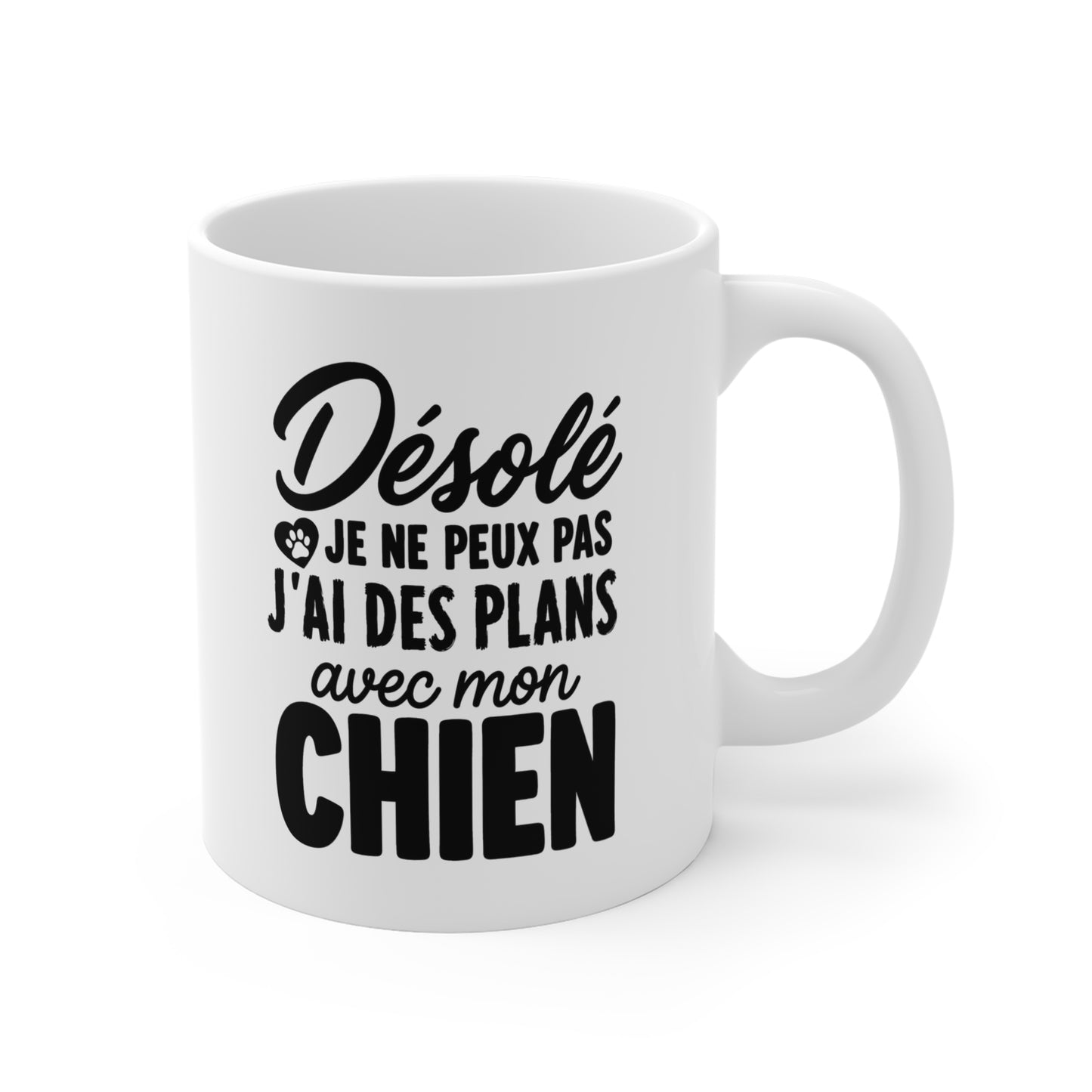 Mug Chien Homme et Femme – Tasse Humour pour Maître et Maîtresse – Cadeau Amoureux des Chiens – Idée Cadeau Propriétaire de Chien et Passionné d’Animaux – 325 ml