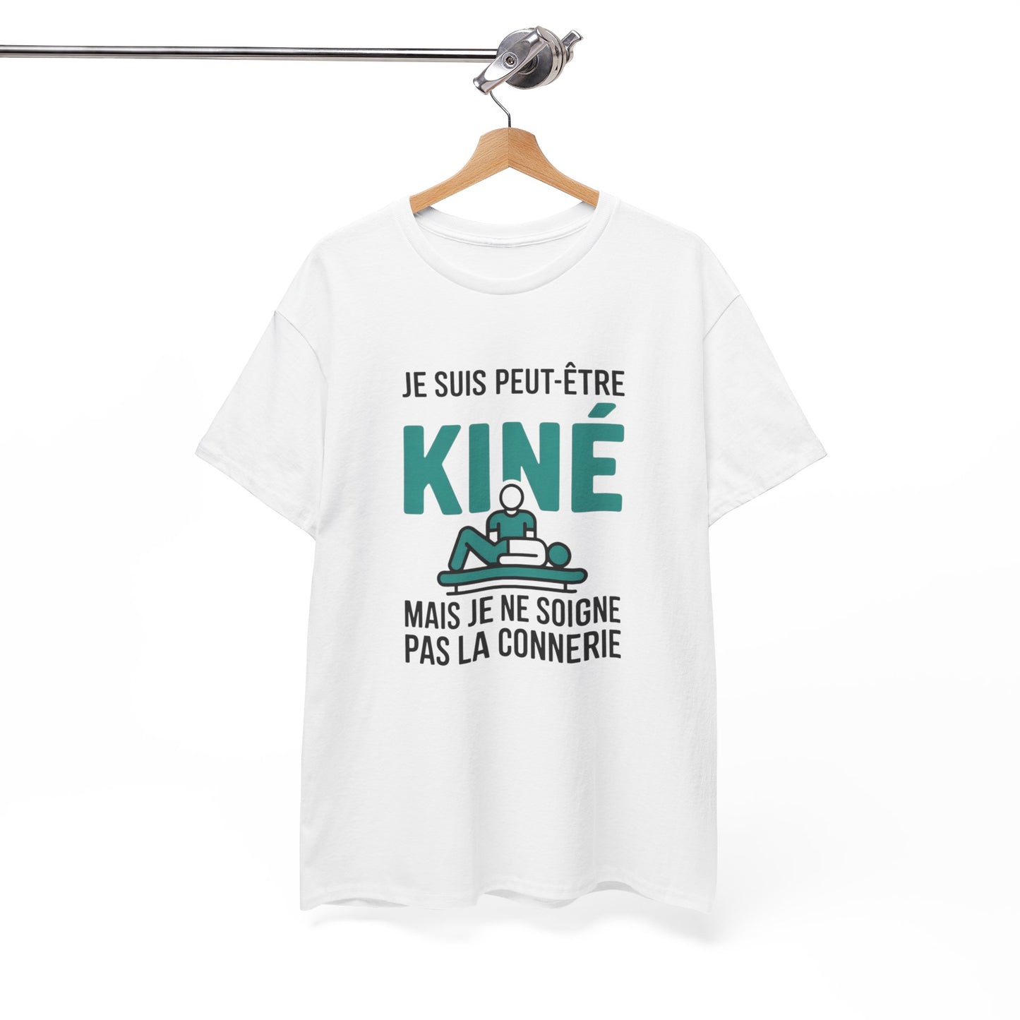 T-Shirt Kiné Humoristique Homme Femme – Tee Shirt Kinésithérapeute Drôle – Cadeau Massage Noir Blanc Gris