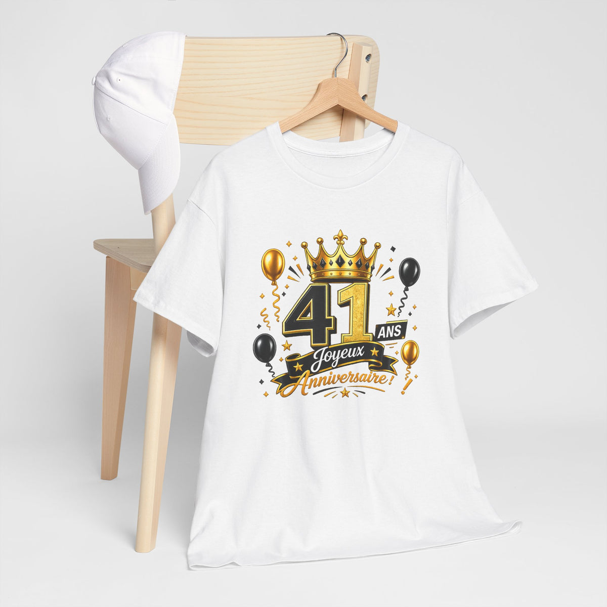 Tee Shirt Anniversaire 41 Ans Homme et Femme – Joyeux Anniversaire – Cadeau 41 Ans