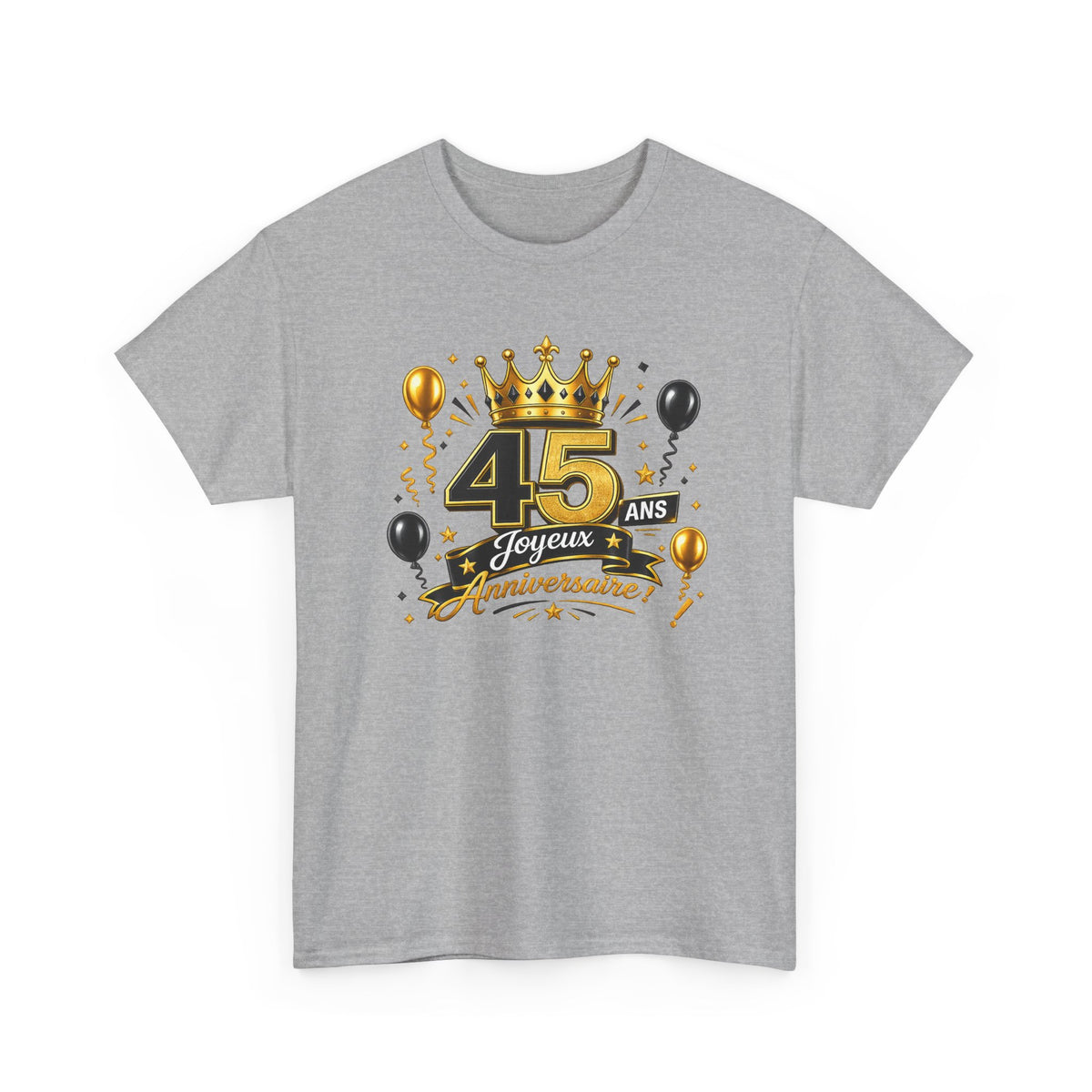 Tee Shirt Anniversaire 45 Ans Homme et Femme – Joyeux Anniversaire – Cadeau 45 Ans