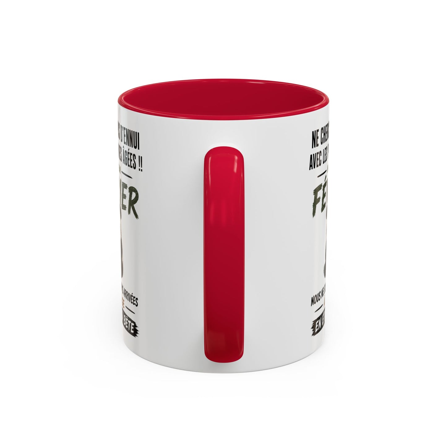Tasse Humour Personnes Nées en Février – Mug Panda Drôle Senior Retraité – Cadeau Anniversaire Homme Femme 325ml