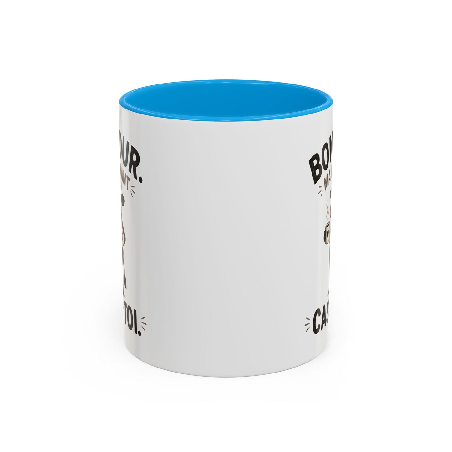 Mug Humoristique Vache Blasée – Tasse Café Sarcastique – Cadeau Original Homme et Femme, Ami ou Collègue – 325 ml Noir Bleu Rouge