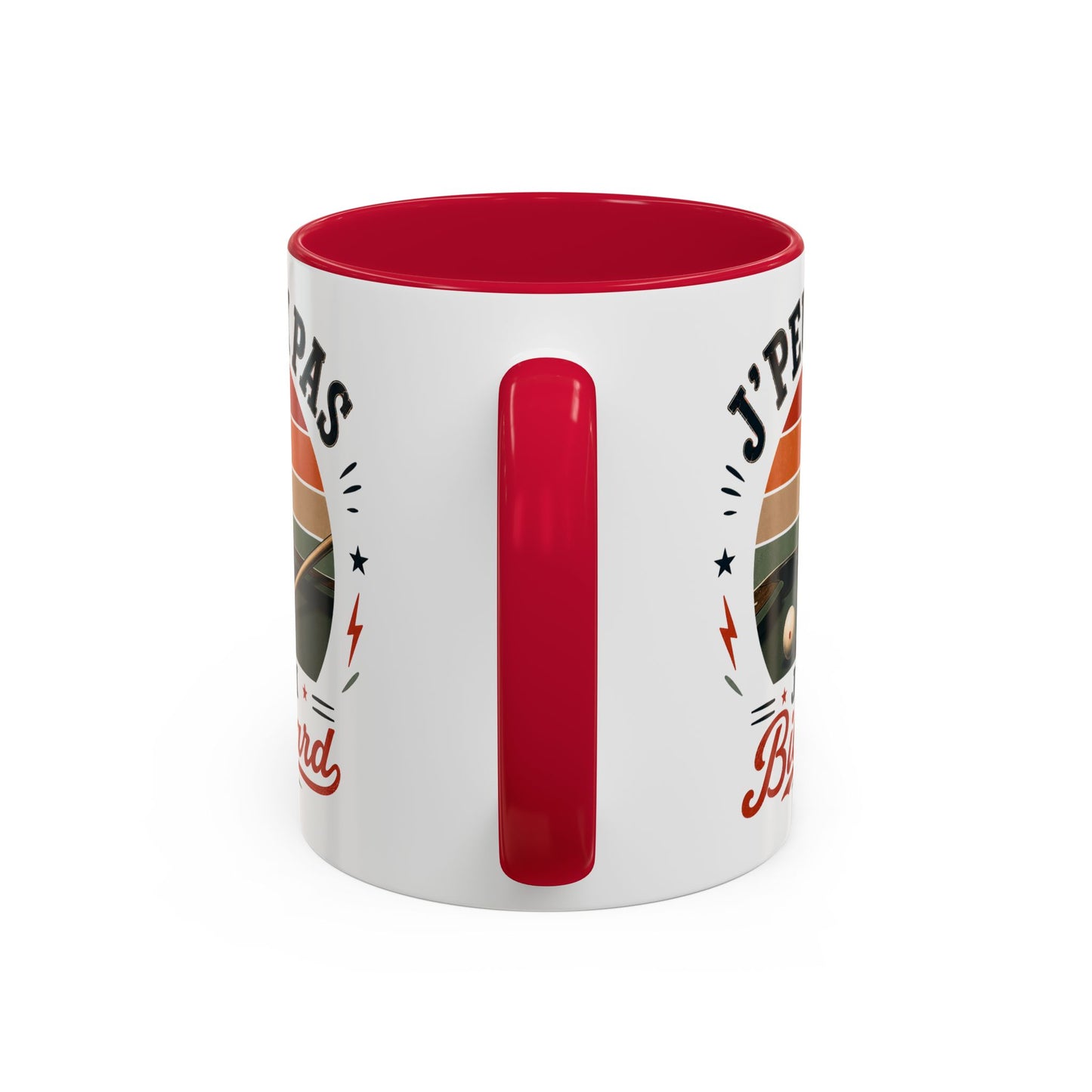 Tasse J’Peux Pas J’Ai Billard – Mug Humour Joueur de Billard Vintage – Cadeau Passion Billard 325ml