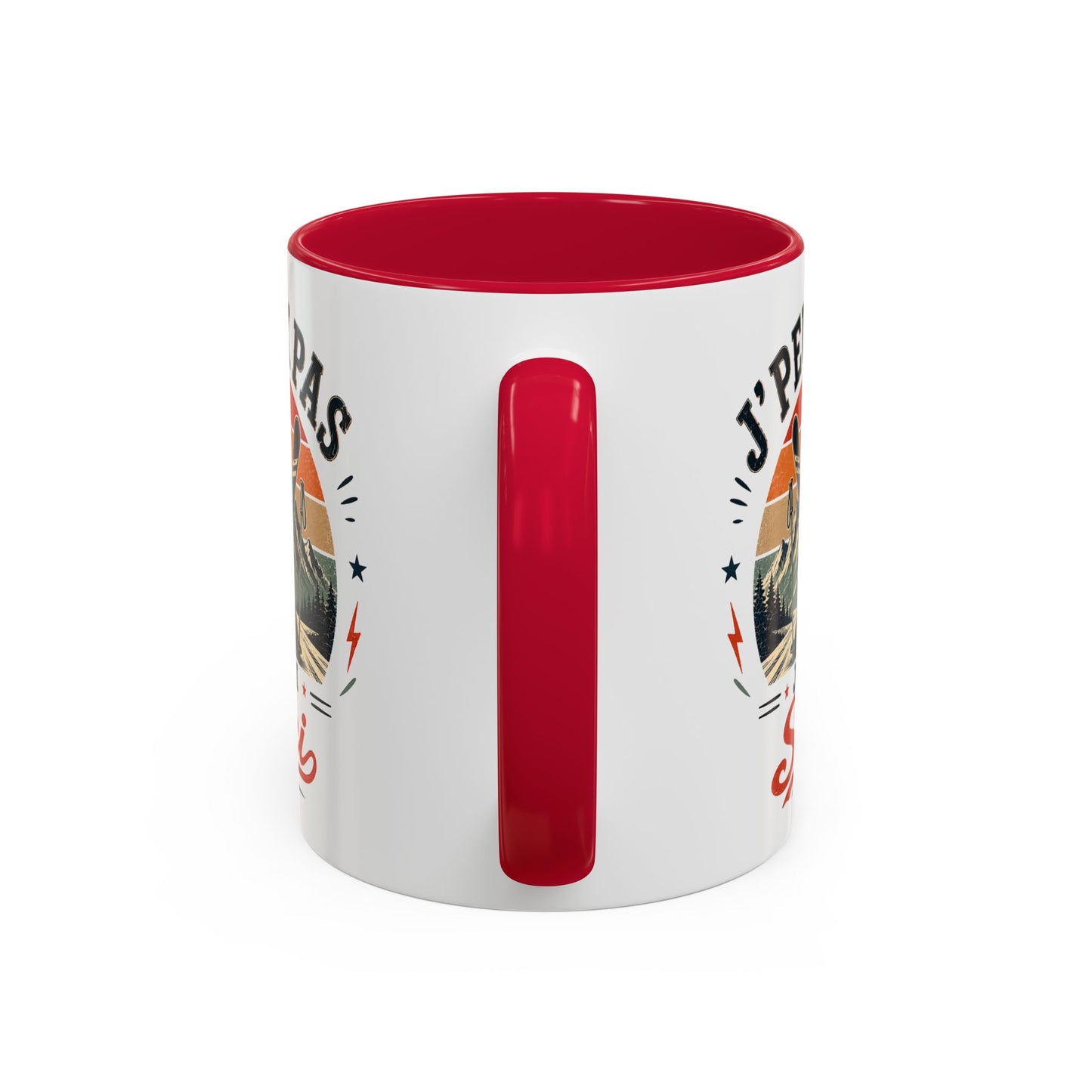 Tasse J’Peux Pas J’Ai Ski – Mug Ski Vintage Humoristique – Cadeau Skieur Homme Femme 325ml