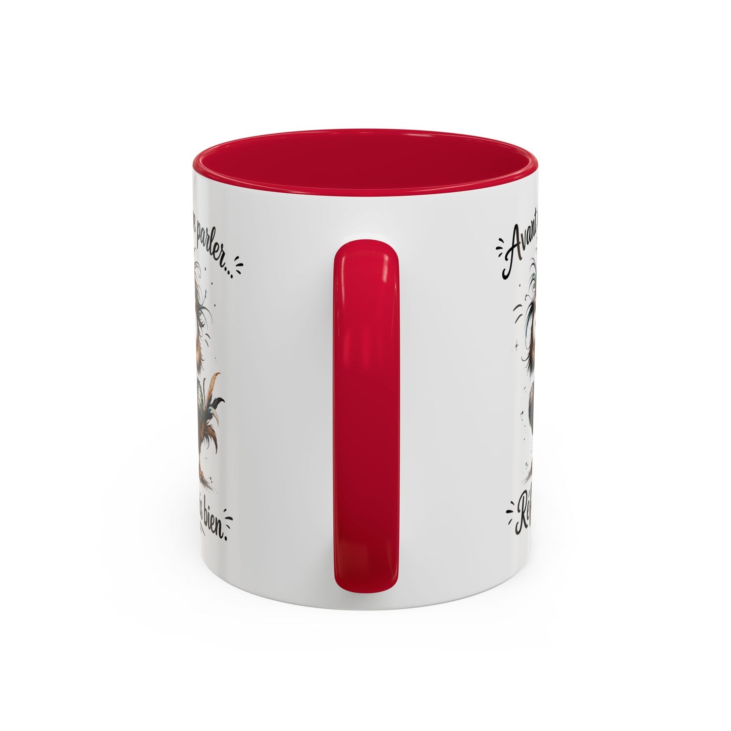 Tasse Avant De Me Parler Réfléchis Bien – Mug Humour Oiseau Drôle – Cadeau Homme Femme Collègue 325ml