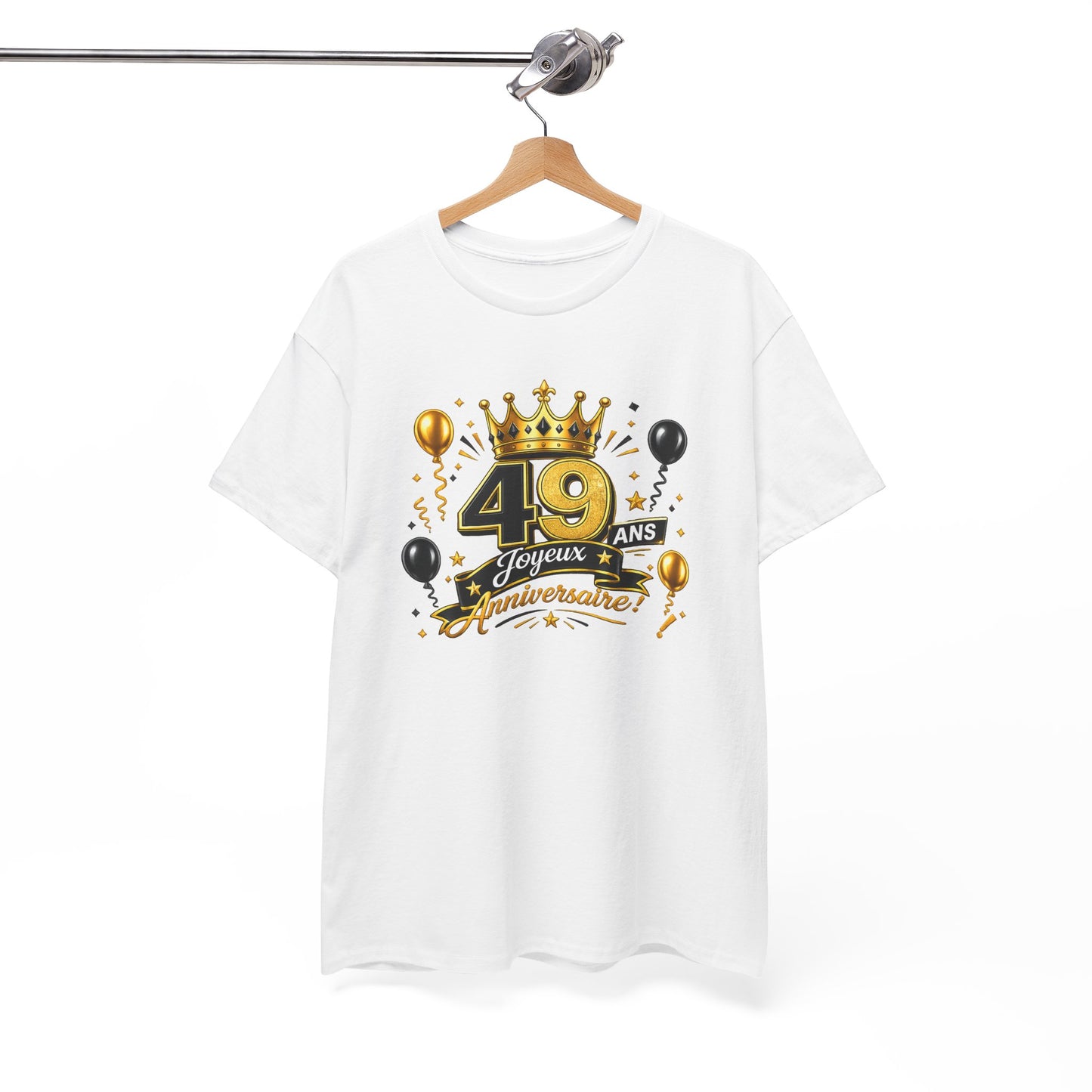 Tee Shirt Anniversaire 49 Ans Homme et Femme – Joyeux Anniversaire – Cadeau 49 Ans
