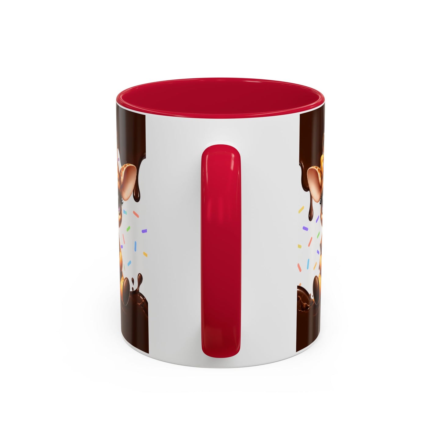 Tasse Le Chocolat Ne Résout Pas Les Problèmes Mais Une Pomme Non Plus – Mug Humour Chocolat Girafe – Cadeau Original Femme 325ml