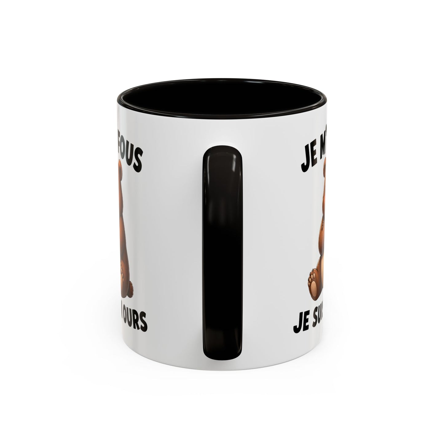 Tasse Je M’en Fous Je Suis un Ours – Mug Ours Humoristique – Cadeau Femme Homme Amoureux des Animaux 325ml