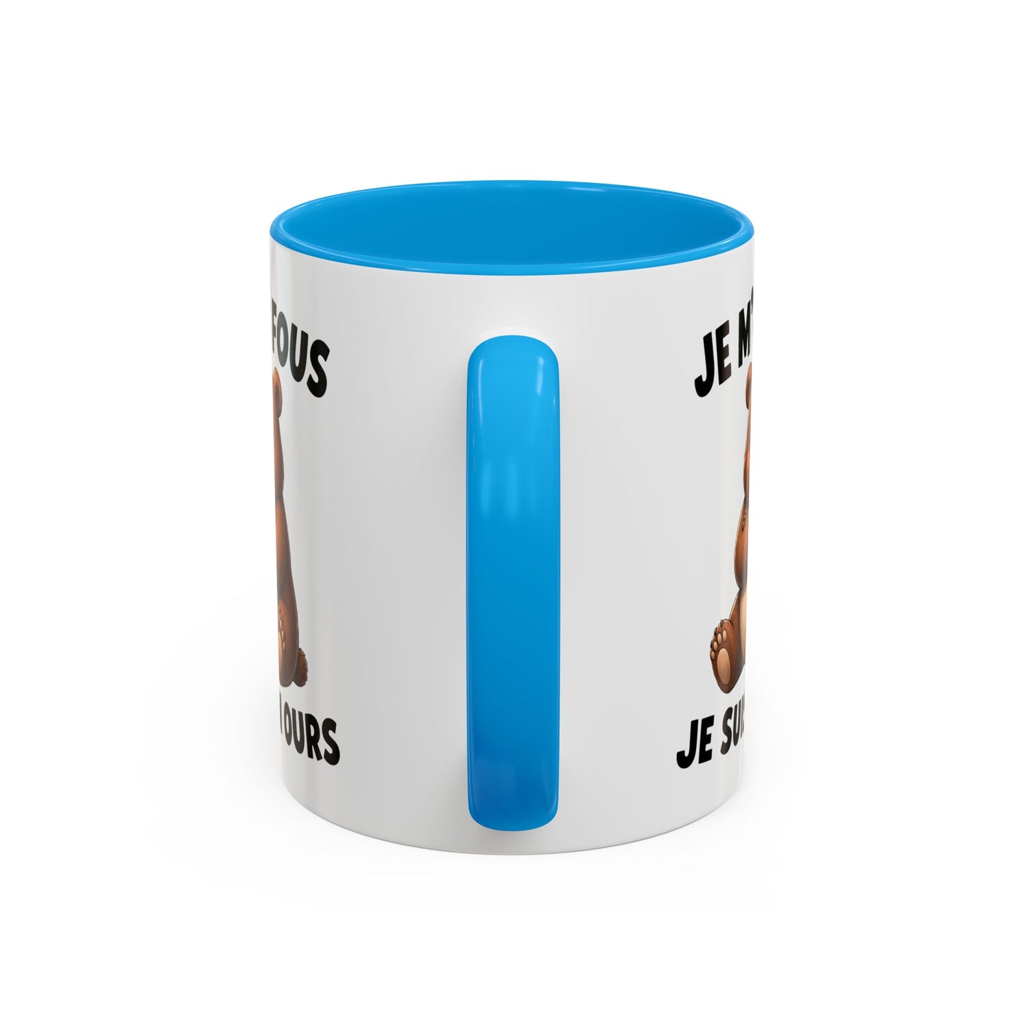 Tasse Je M’en Fous Je Suis un Ours – Mug Ours Humoristique – Cadeau Femme Homme Amoureux des Animaux 325ml