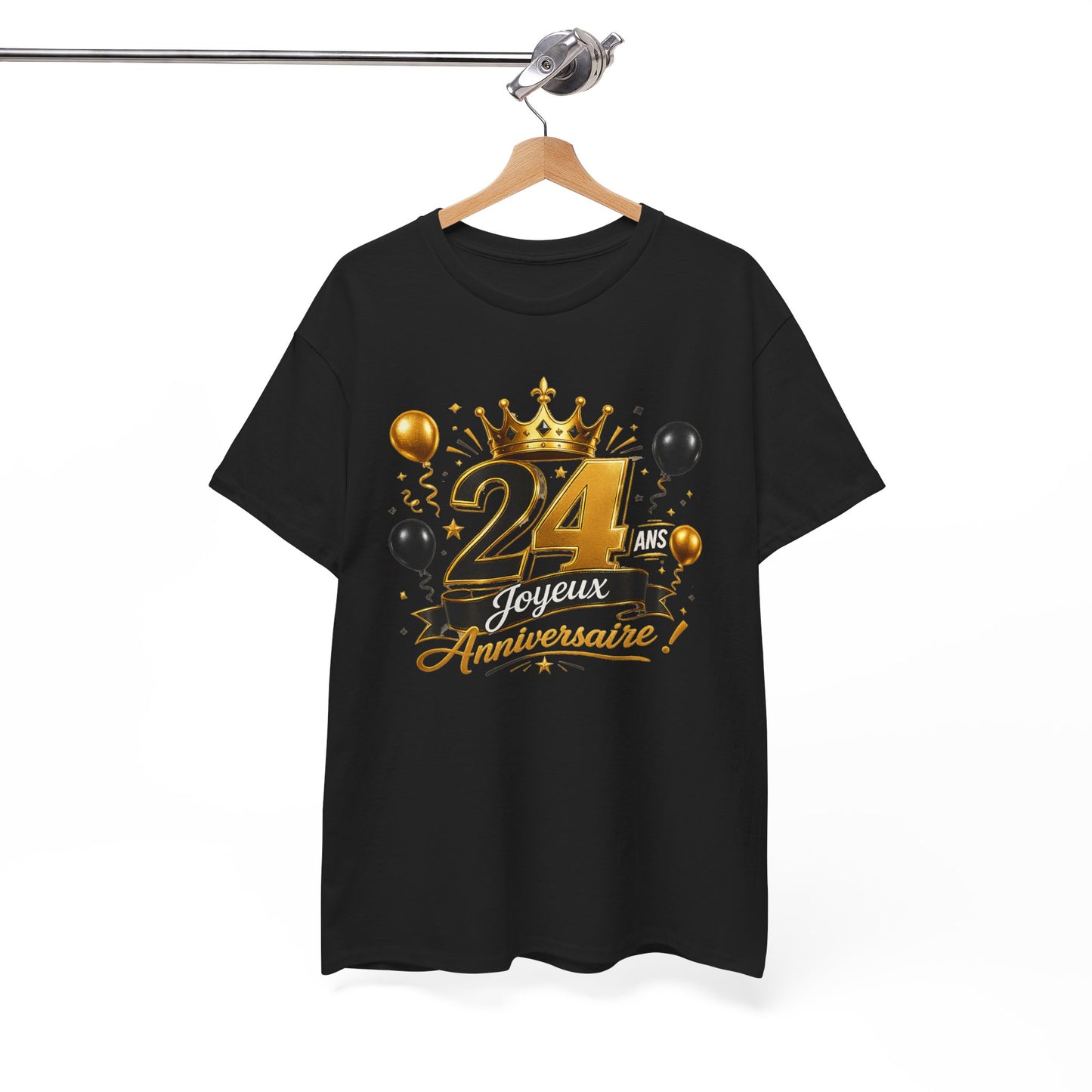 Tee Shirt Anniversaire 24 Ans Homme et Femme Joyeux Anniversaire Cadeau 24 Ans Idée Cadeau Adulte