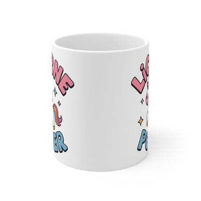 Mug Licorne Power - Cadeau Fantastique pour Fans de Licornes, Magie, et Univers Féeriques