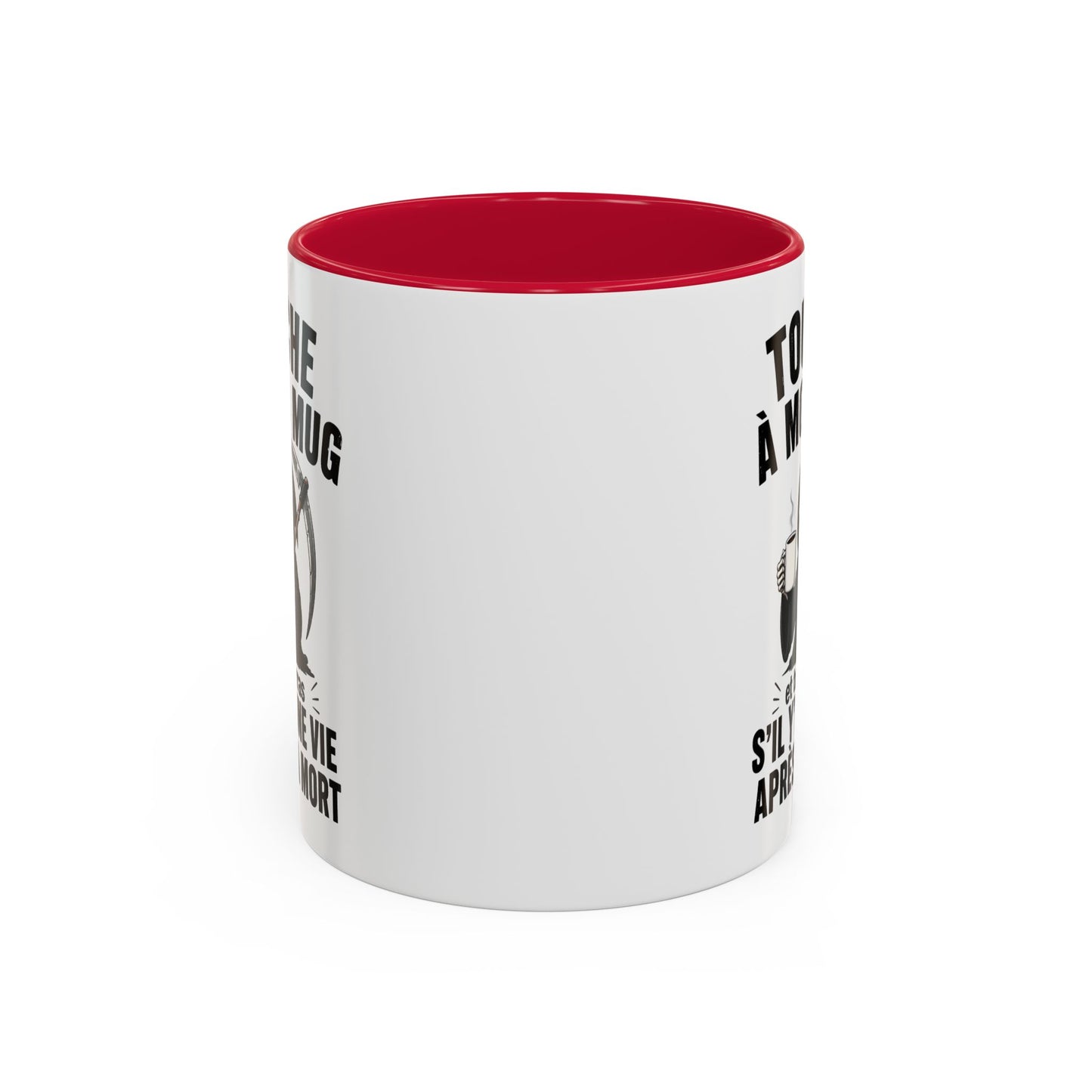 Tasse Touche à Mon Mug et Tu Verras S’il Y a Une Vie Après la Mort – Mug Humour Noir Faucheuse – Cadeau Homme Femme 325ml
