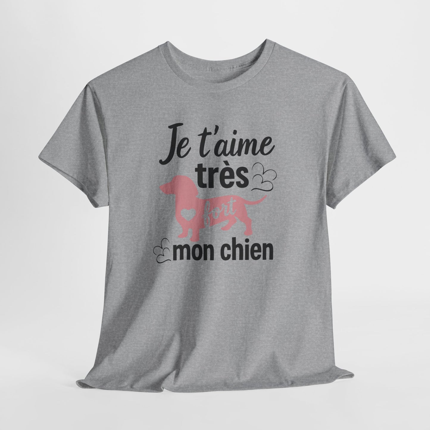 T-Shirt Chien Femme – Cadeau Amoureuse des Chiens – Maman de Chien Dog Mom – Humour Passion Animaux – Idée Cadeau
