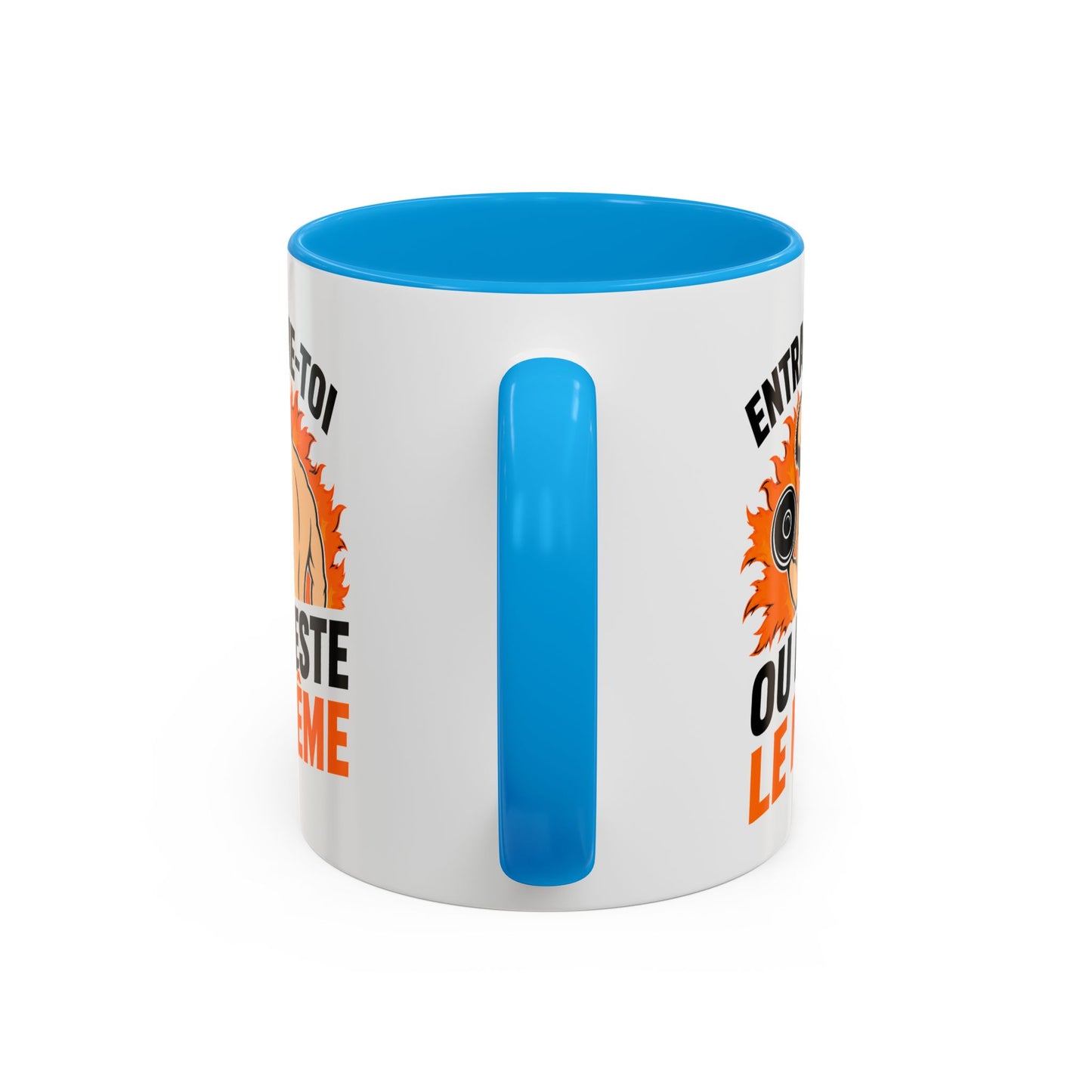 Mug Musculation Homme – Tasse Fitness Bodybuilding – Cadeau Sportif Original, Motivation Gym Entraînement Noir Bleu Rouge