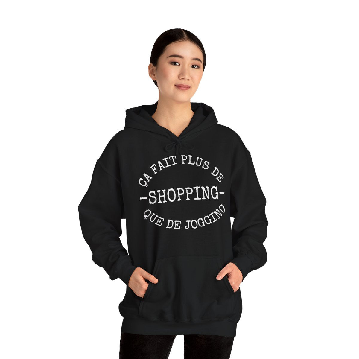 "Sweat à Capuche Femme - Ça Fait Plus de Shopping que de Jogging"