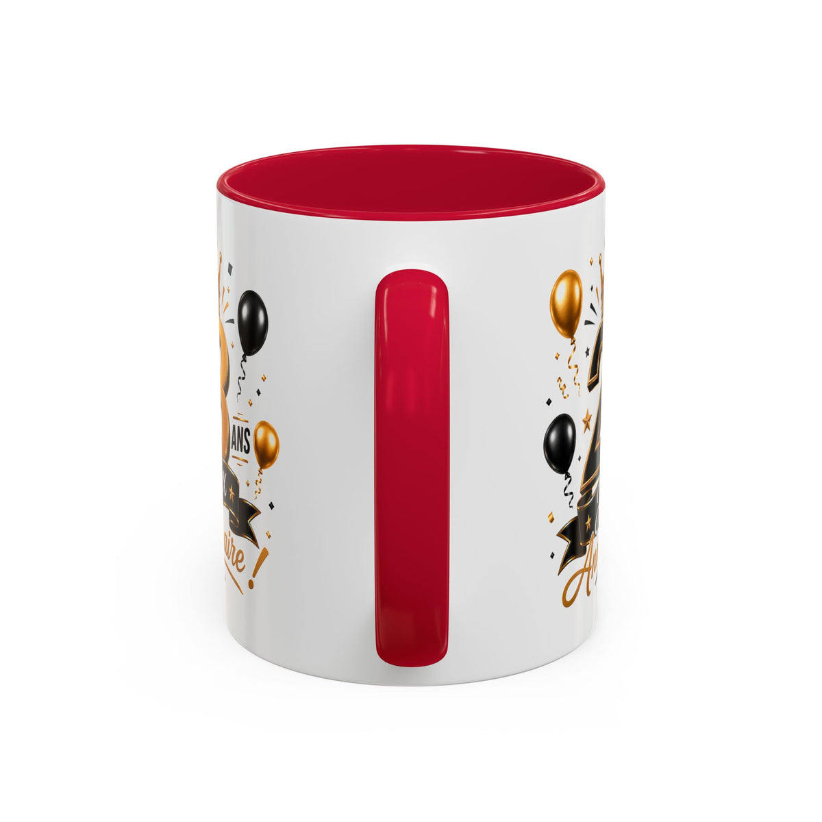 Mug Joyeux 28 Ans – Tasse Anniversaire 28 Ans – Cadeau Original pour Femme Homme – Idée Cadeau 28e Anniversaire Noir Bleu Rouge