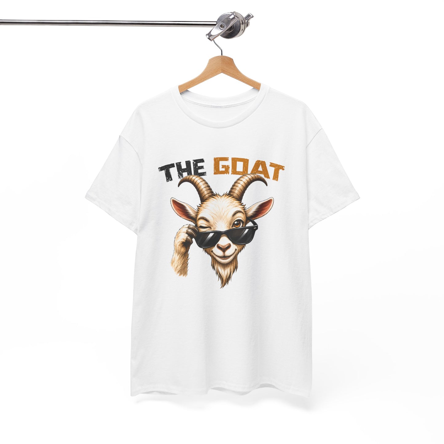Tee Shirt The Goat Chèvre Cool – T-Shirt Humour Animal avec Lunettes – Cadeau Homme Femme Original