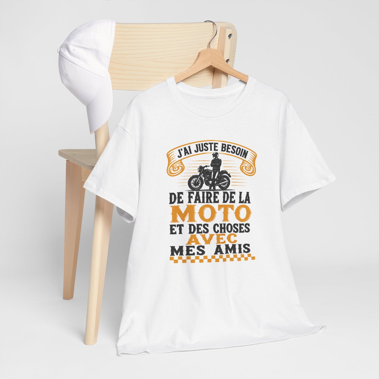 Tee Shirt Homme et Femme Motard Moto Biker Passion Deux Roues Balade entre Amis Idée Cadeau