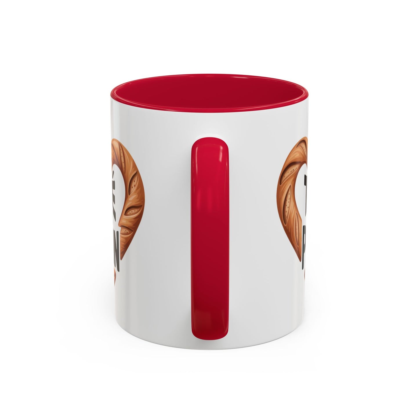 Mug T’es un Pain – Tasse Humour Boulangerie Amour Jeu de Mots – Cadeau Original Fun – Céramique 325ml Noir Bleu Rouge