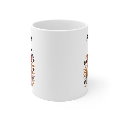 Mug Personnalisé Cochon Sorcier Halloween 325ml – Tasse Céramique Prénom Drôle et Festif – Cadeau Original