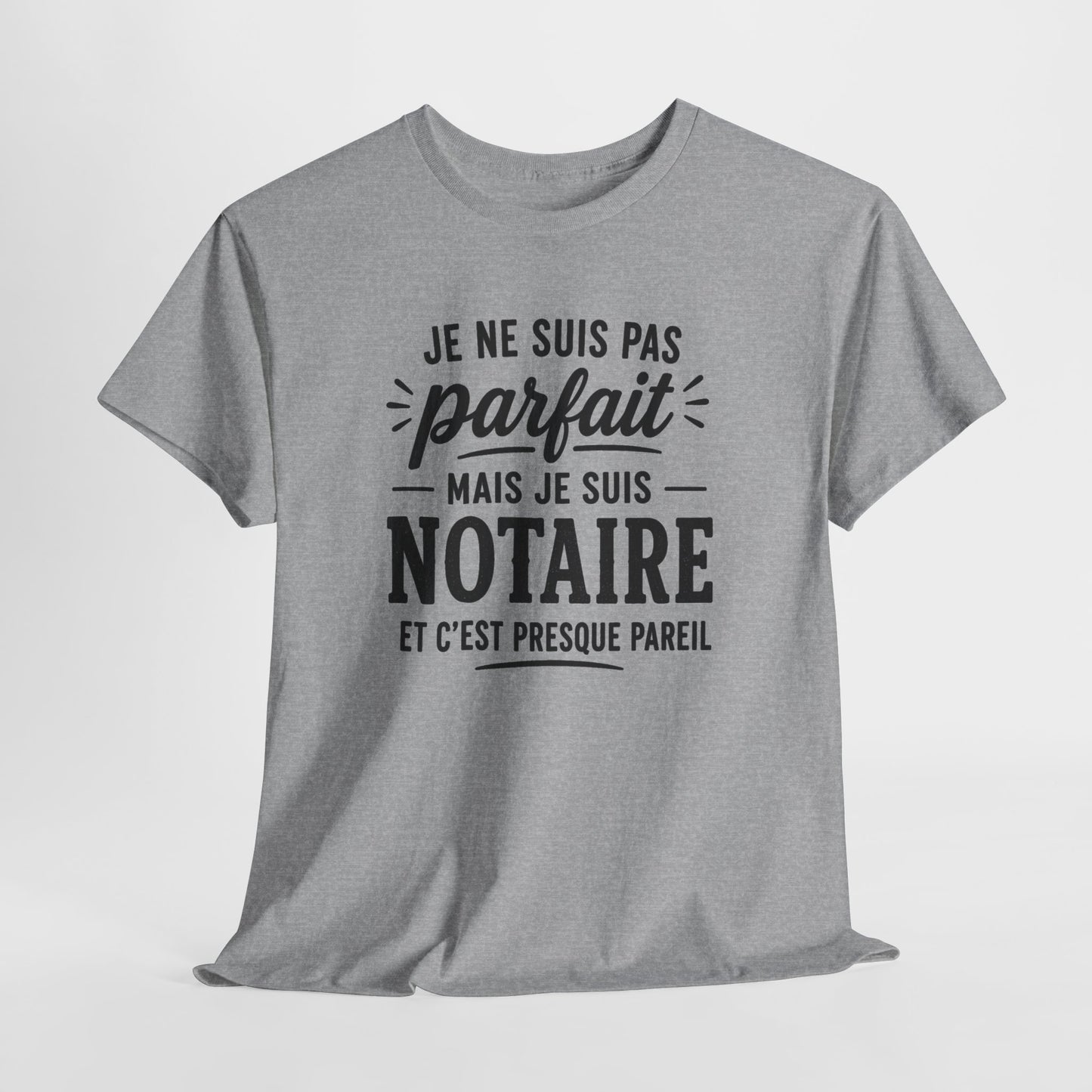 Tee Shirt Homme Notaire Humour Métier Droit Justice Cadeau Professionnel Juridique Étude Notariale Idée Cadeau