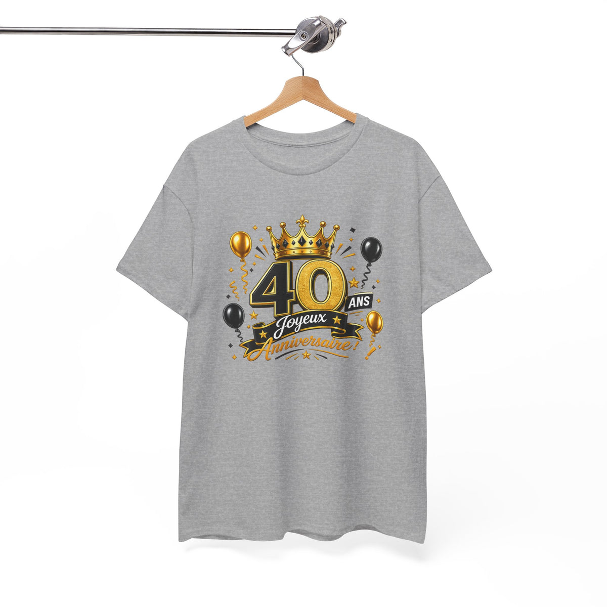 Tee Shirt Anniversaire 40 Ans Homme et Femme – Joyeux Anniversaire – Cadeau 40 Ans