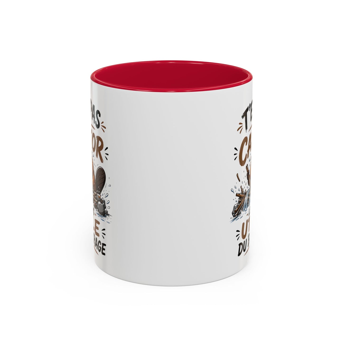 Tasse Humoristique Castor – T’es Pas le Castor le Plus Utile du Barrage – Mug Drôle Animal 325ml