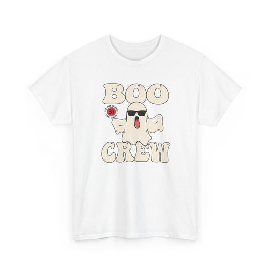 T-Shirt Halloween Homme et Femme Blanc et Gris – Fantôme Humour Effrayant – Cadeau Fête Halloween