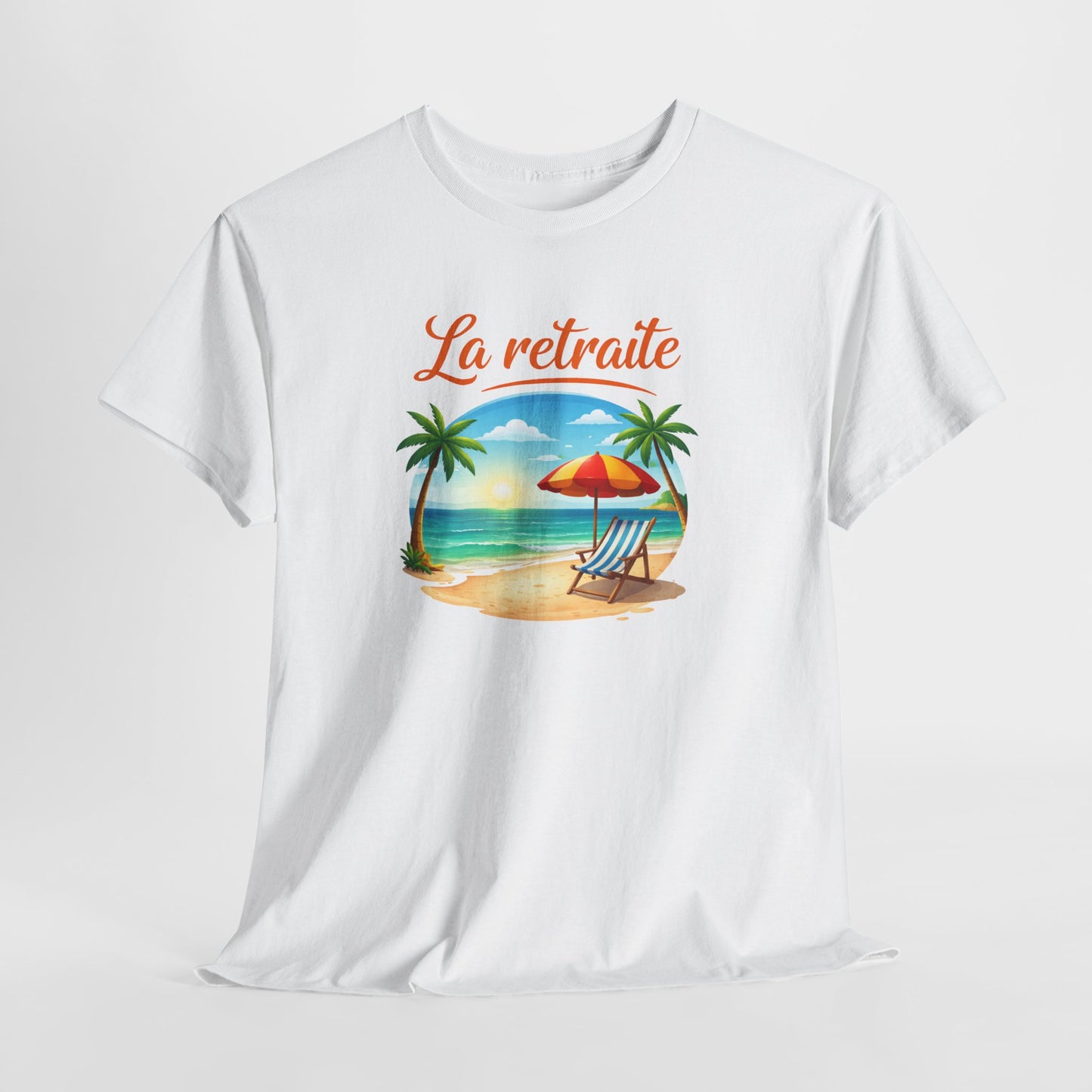 T-Shirt Retraite Vacances – La Retraite Soleil Plage Palmier – Cadeau Retraité Homme Femme Voyage