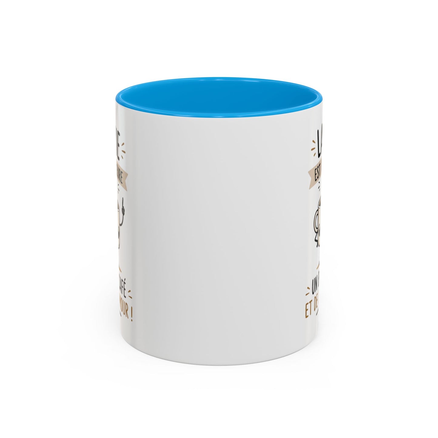 Mug Humour Café – La Vie Est Meilleure Avec Un Bon Café Et De L’Humour – Tasse Drôle Cadeau Original Céramique 325ml
